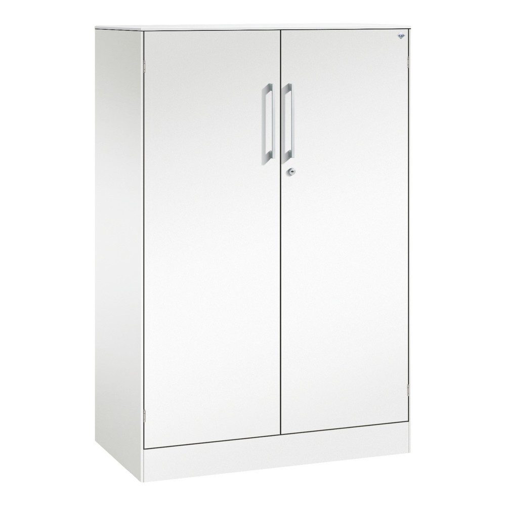 Flügeltürenschrank ASISTO C 3000, 3 Ordnerhöhen, B 800 mm, weiss/weiss