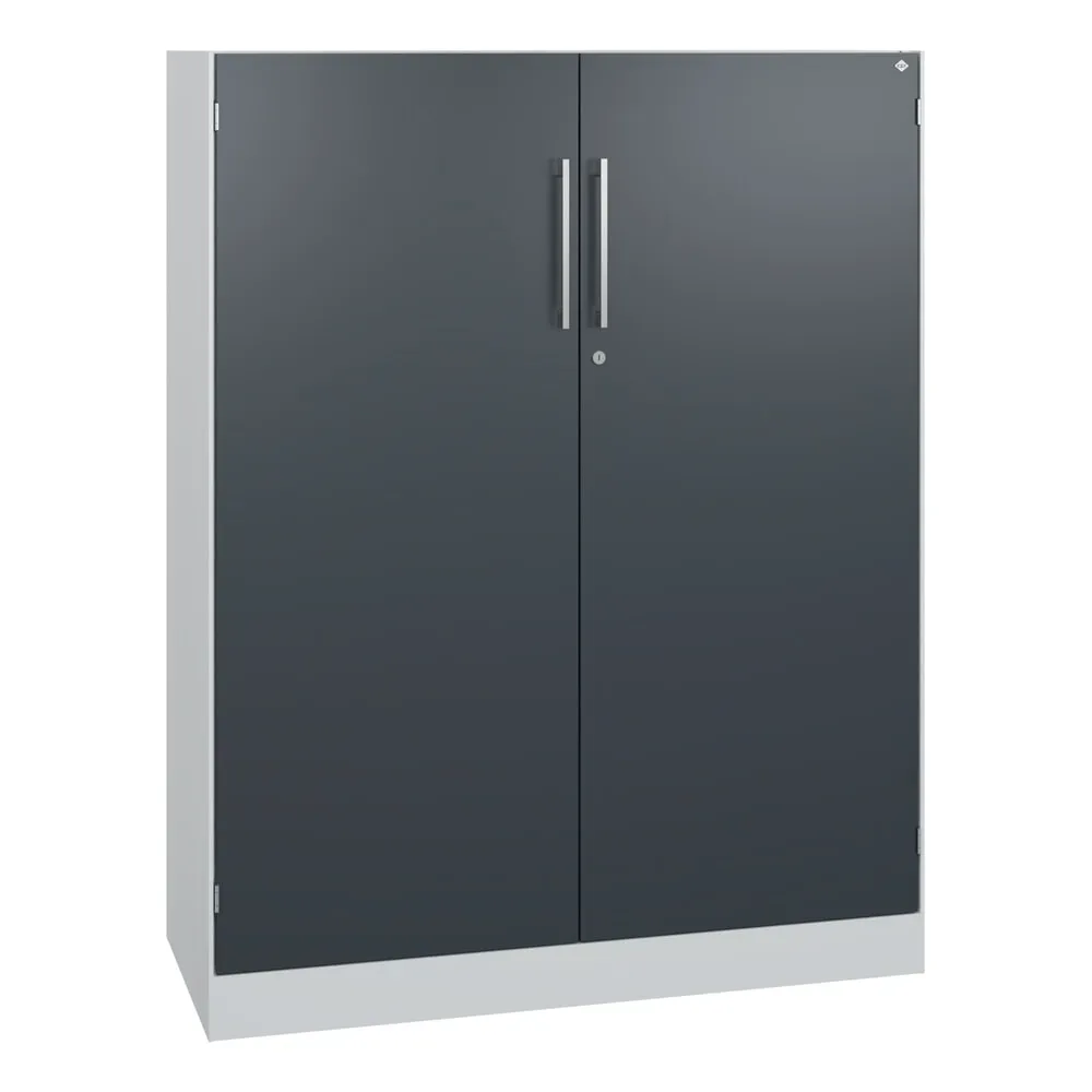 C+P Flügeltürenschrank Asisto, 3 OH, Breite 1.000 mm, lichtgrau, anthrazitgrau