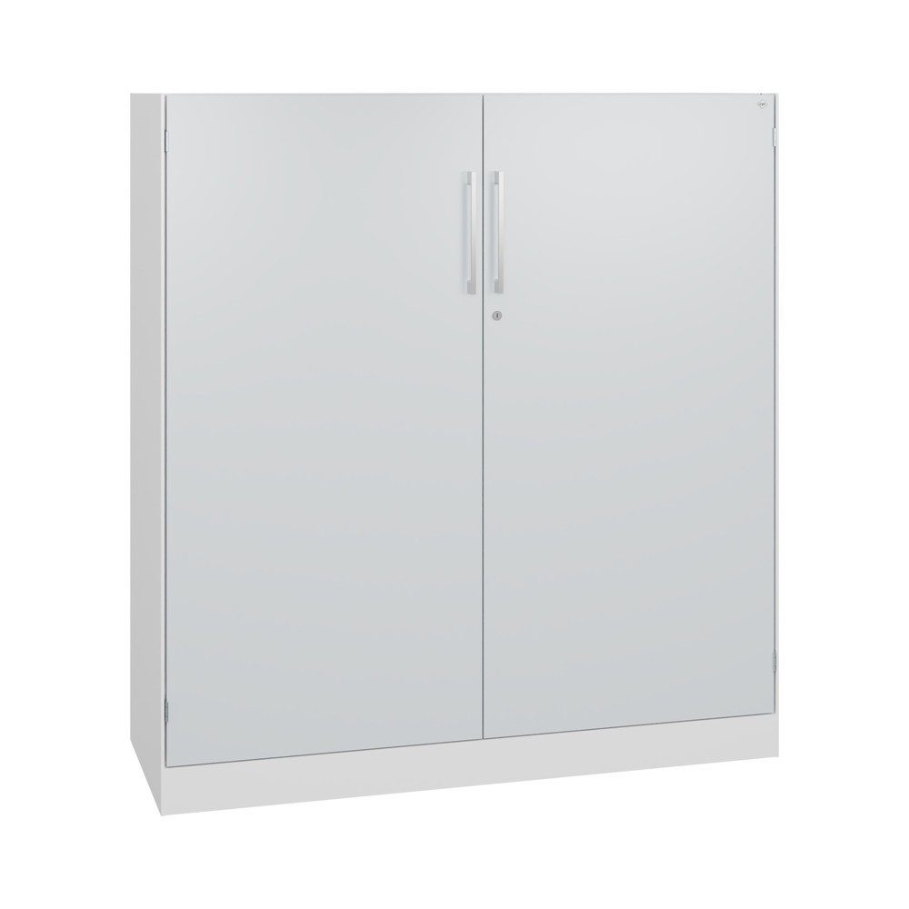 C+P Flügeltürenschrank Asisto, 3 OH, Breite 1.200 mm, verkehrsweiss, lichtgrau