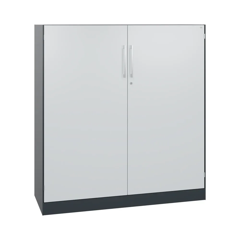 C+P Flügeltürenschrank Asisto, 3 OH, Breite 1.200 mm, anthrazitgrau, lichtgrau