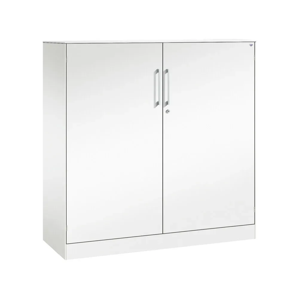 Flügeltürenschrank ASISTO C 3000, 3 Ordnerhöhen, B 1200 mm, weiss/weiss