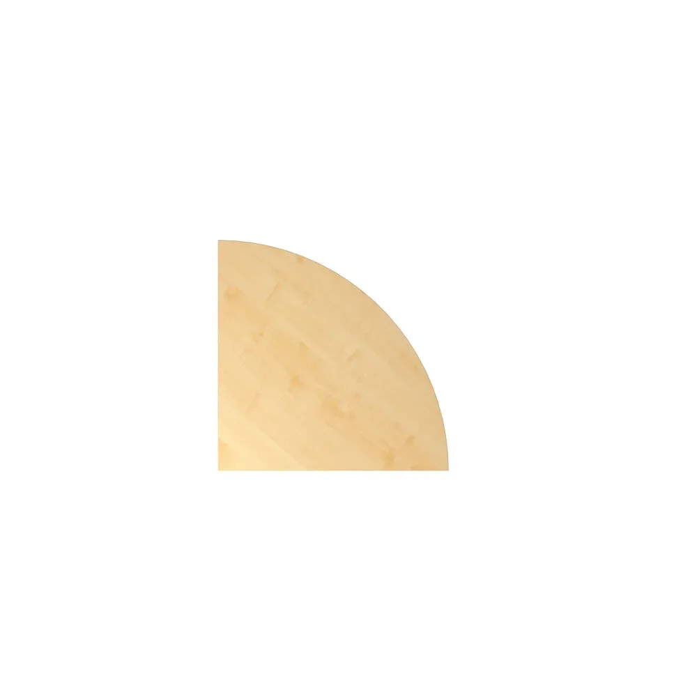 Anbautisch Office Holz 80 cm - Farbe: Ahorn - Material: Holzwerkstoff - Anbautisch