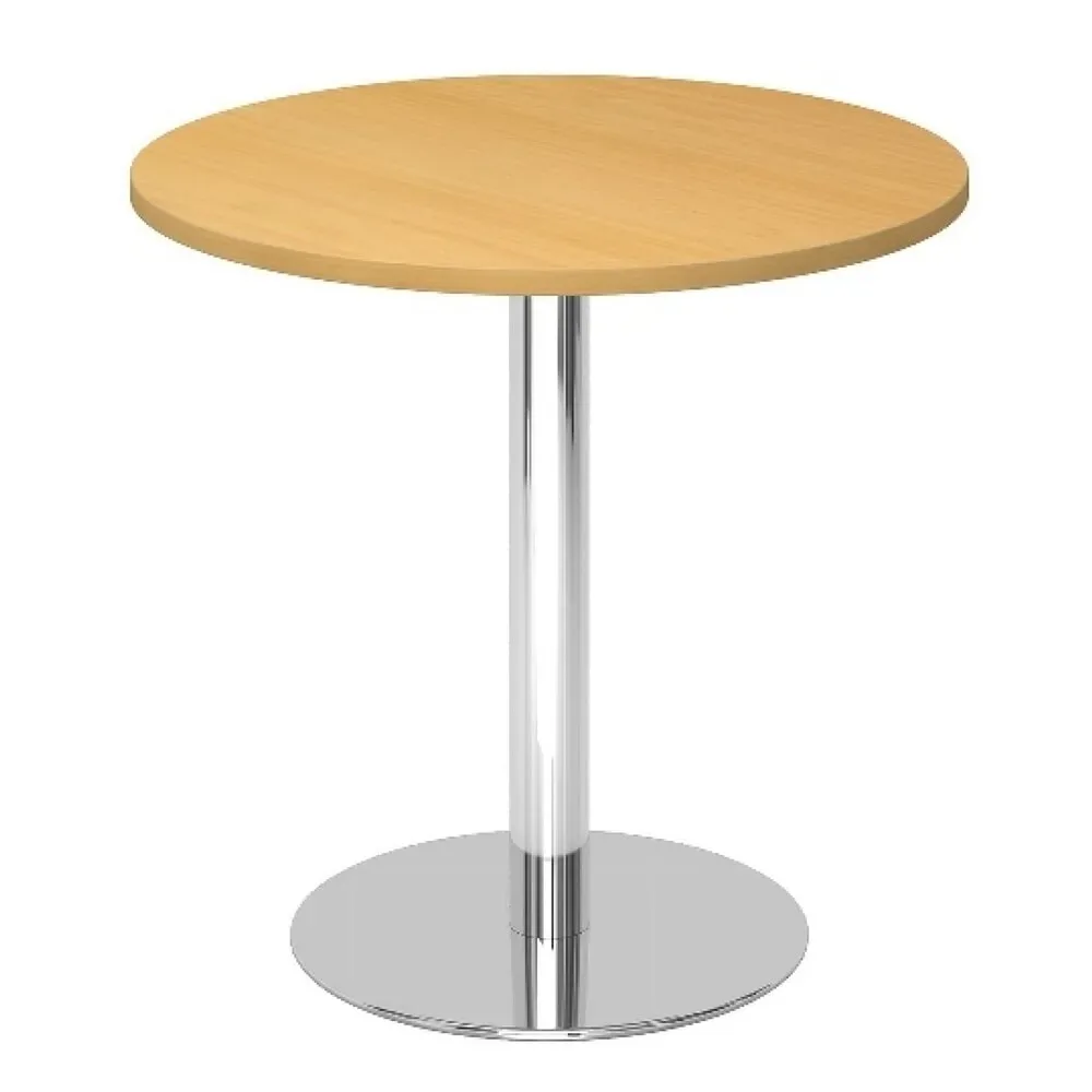 Besprechungstisch Office Braun Holz 80 cm - Farbe: Buche Dekor - Material: Holzwerkstoff - Besprechungstisch