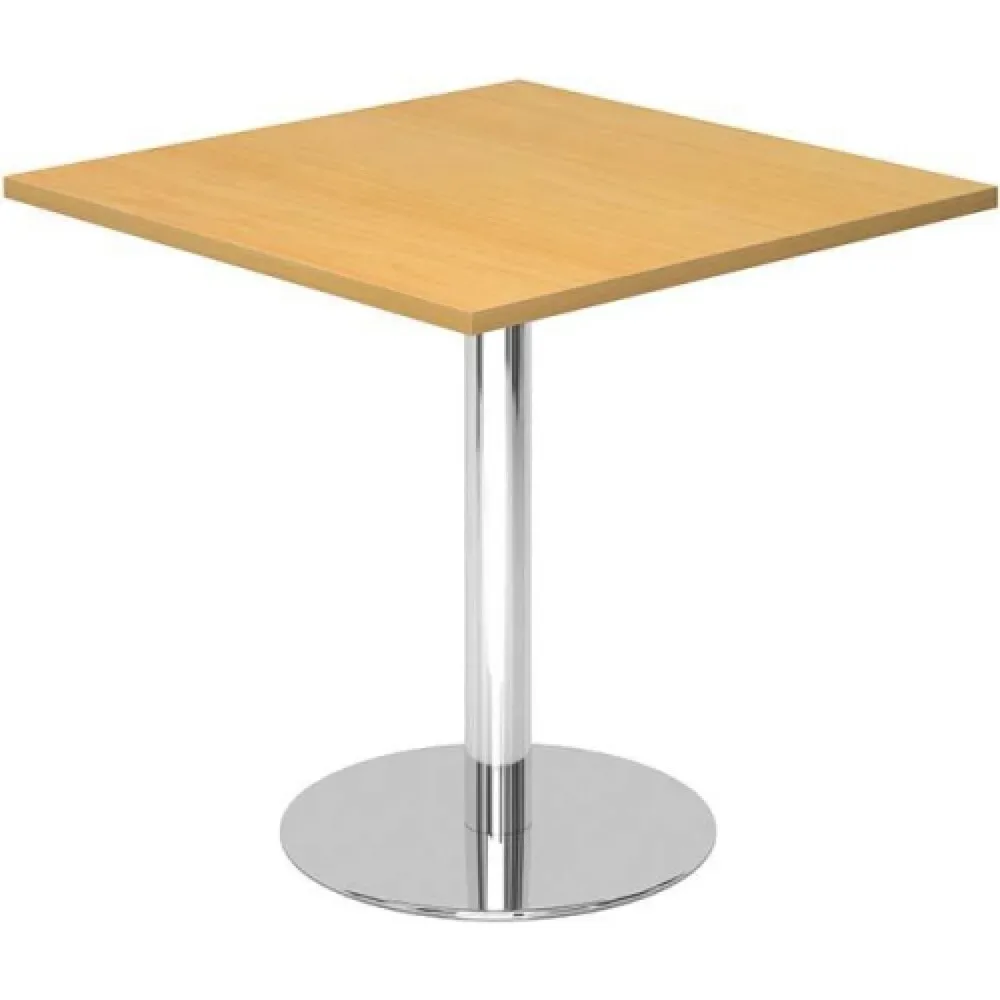 Besprechungstisch Office Braun Holz 80 cm - Farbe: Buche Dekor - Material: Holzwerkstoff - Besprechungstisch