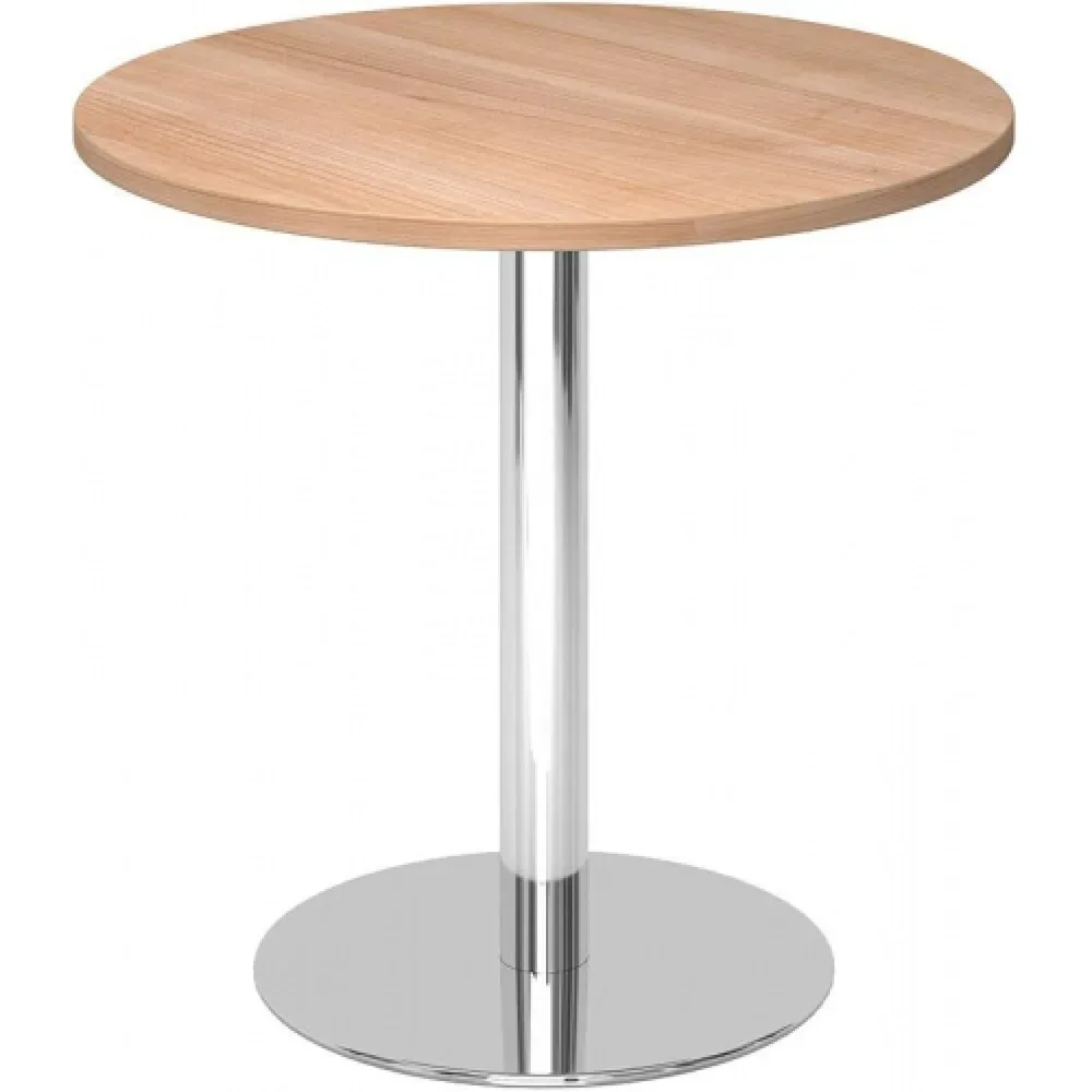 Besprechungstisch Office Braun Holz 80 cm - Farbe: Nussbaum Dekor - Material: Holzwerkstoff - Besprechungstisch