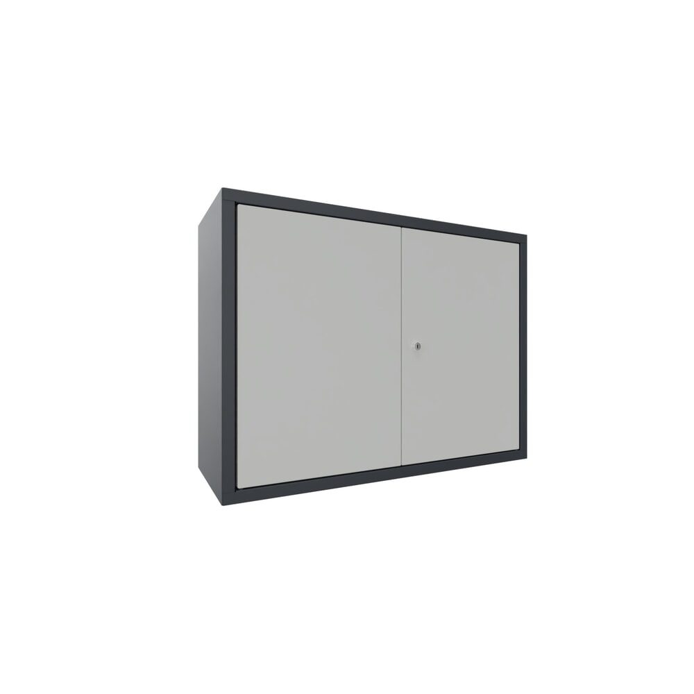 PAVOY Hängeschrank, HxBxT 600 x 800 x 300 mm, lichtgrau, anthrazitgrau