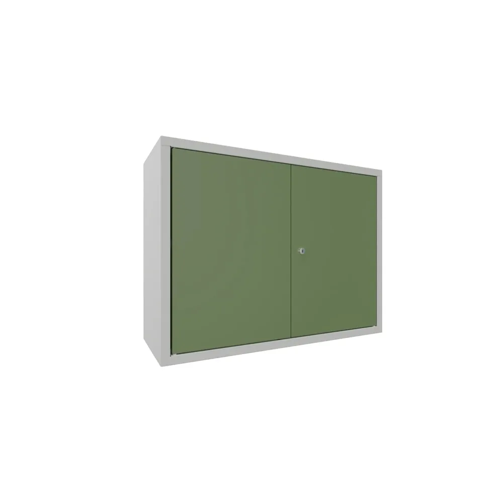 PAVOY Hängeschrank, HxBxT 600 x 800 x 300 mm, resedagrün, lichtgrau
