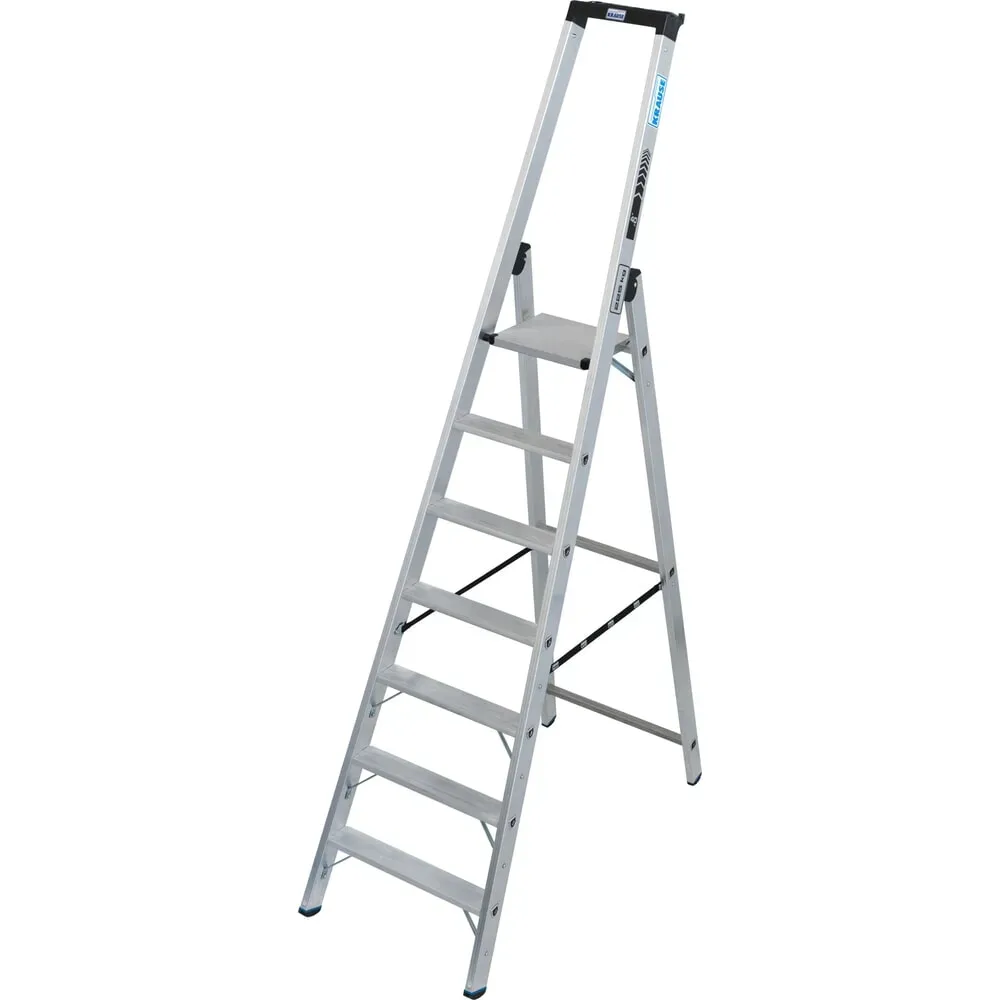 Schwerlast-Stehleiter, einseitig begehbar, bis 225 kg, 7 Stufen inkl. Plattform KRAUSE