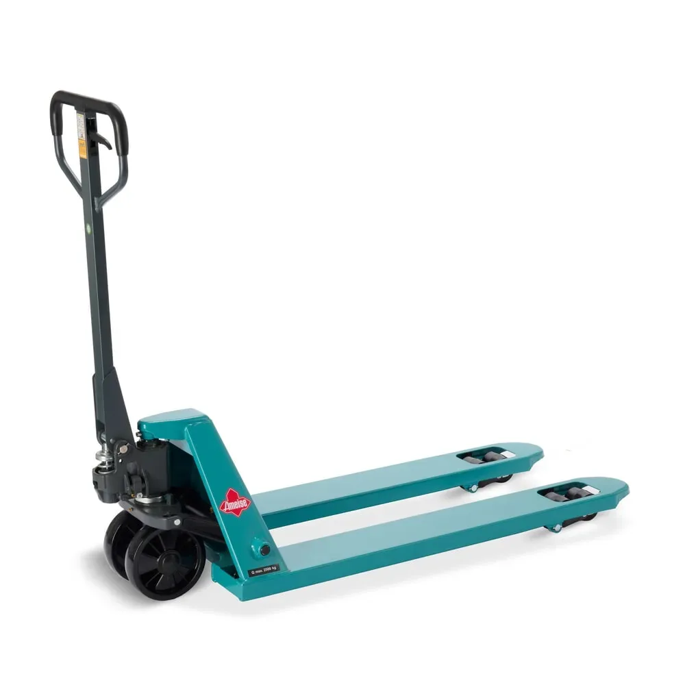 Handhubwagen Ameise® PTM 2.5, Tragfähigkeit 2.500 kg, Gabellänge 1.150 mm, Polyurethan, Tandemrollen