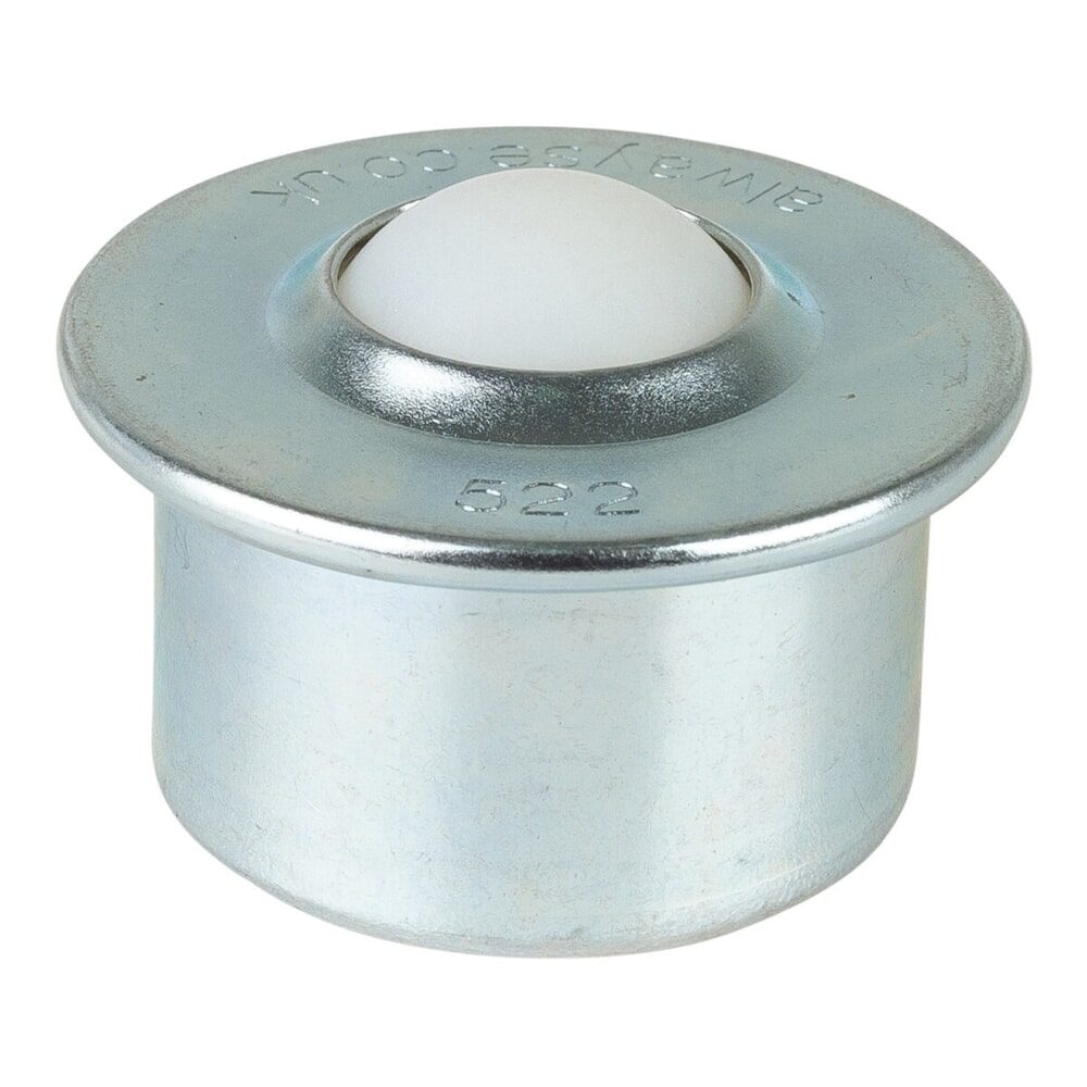 BS ROLLEN Kugelrolle, Kunststoff, Ø 22 mm, TK 7 kg