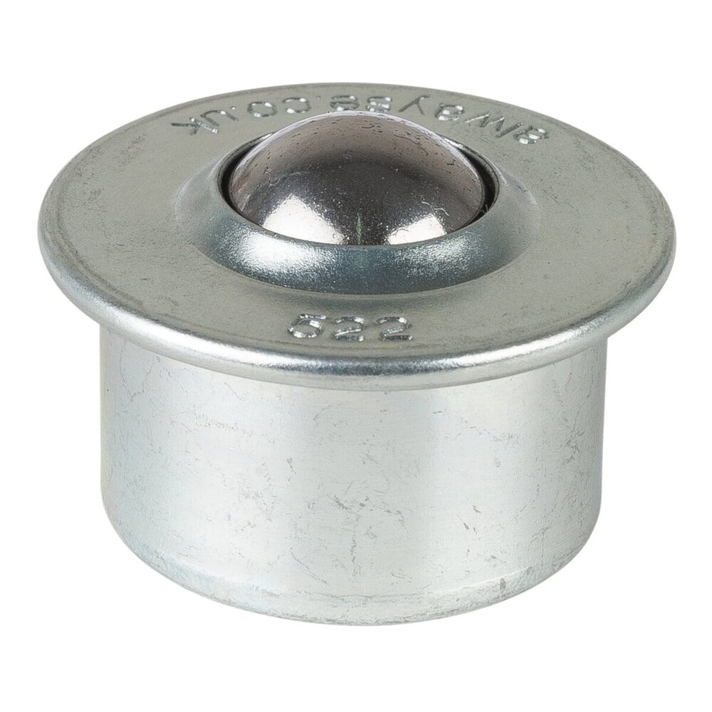 BS ROLLEN Kugelrolle, Stahl, Ø 22 mm, TK 130 kg