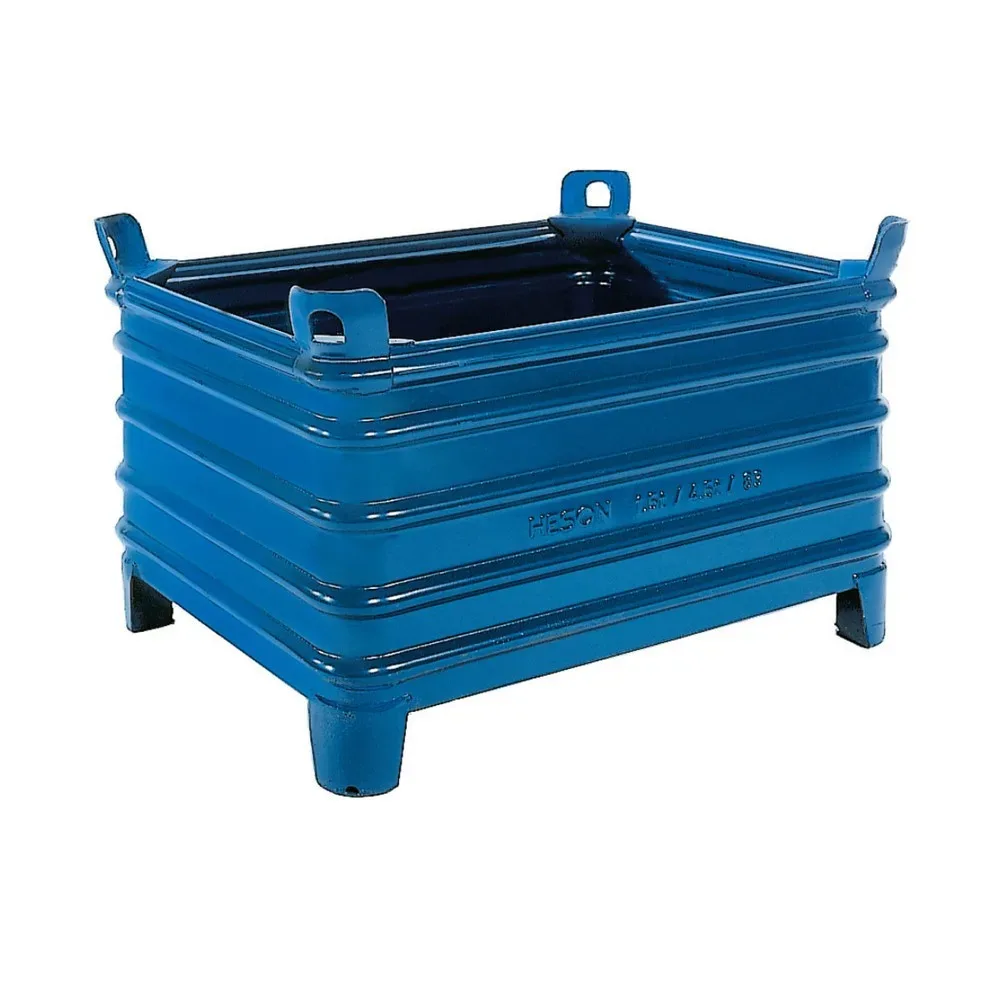 HESON® Grossbehälter, mit Füssen, stapelbar, BxT 1.200 x 800 mm