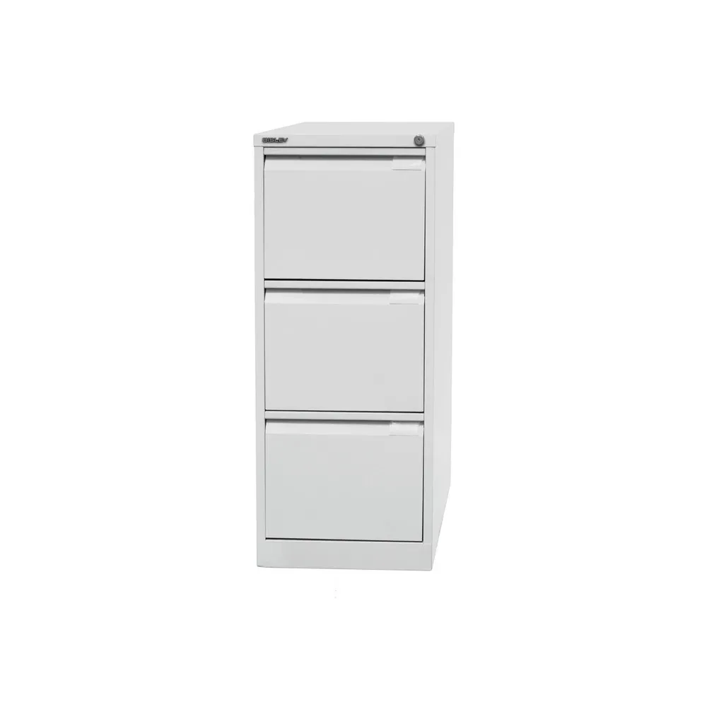 BISLEY Hängeregistraturschank, 1-bahnig, 3 Schubladen, grau