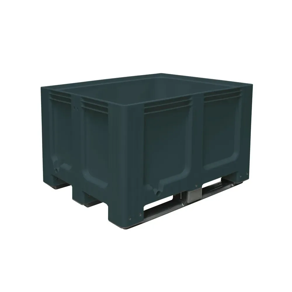 Grossbehälter aus Polyethylen, 610 Liter, mit Kufen, anthrazit
