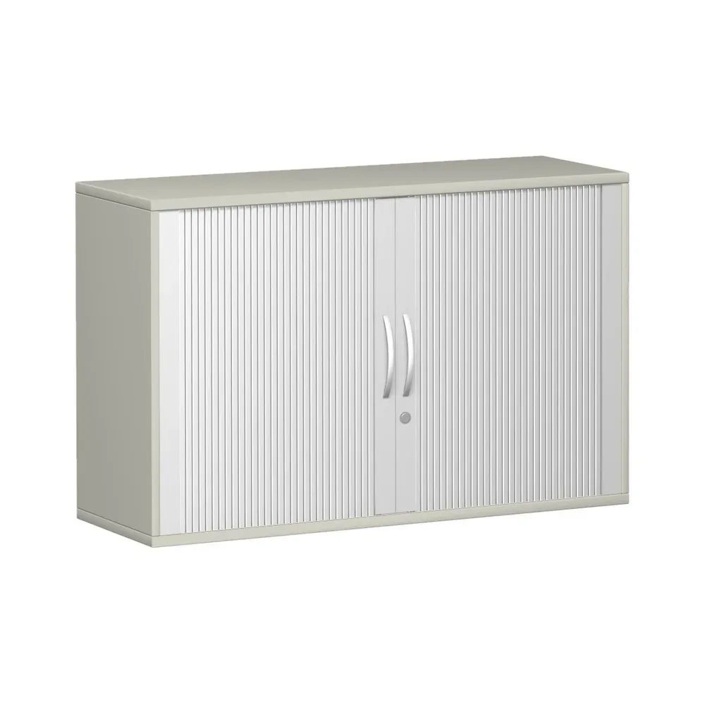 Geramöbel Querrollladenschrank Profi, 2 OH, Breite 1.200 mm, lichtgrau