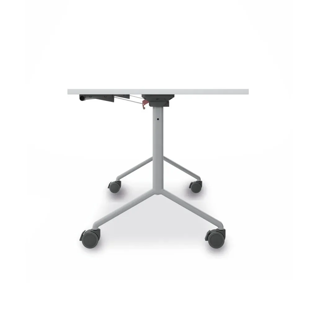 Geramöbel Klapptisch auf Rollen, BxT 1.600 x 800 mm, weiss