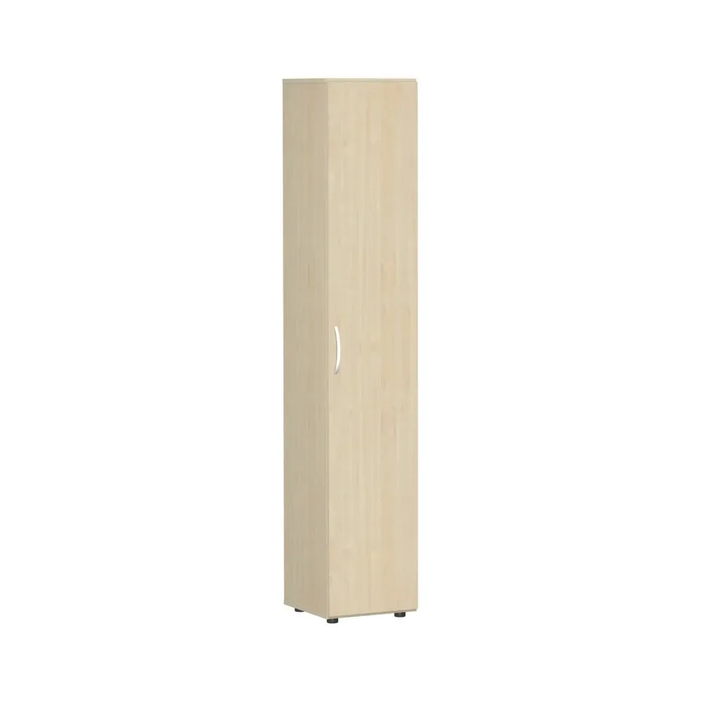 Aktenschrank, 6 Ordnerhöhen, 5 Böden, Tür rechts oder links, B 400 x T 400 x H 2160 mm, Ahorn