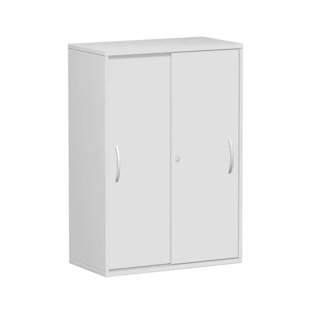 Schiebetürenschrank PALENQUE, 3 OH, B 800 x T 400 x H 1104 mm, lichtgrau