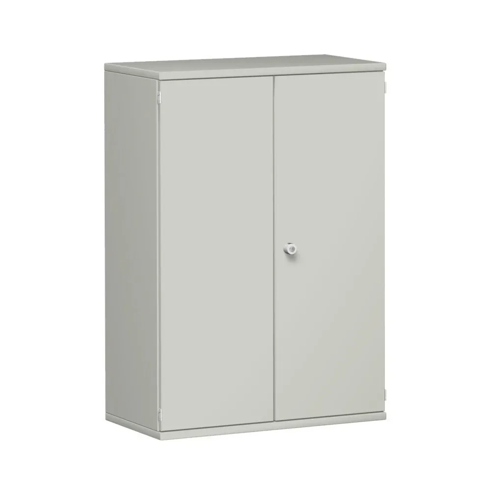 Geramöbel Büroschrank Profi, 3 OH, Breite 800 mm, Flügeltür, lichtgrau