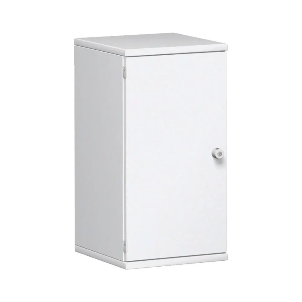 Geramöbel Büroschrank Profi, 2 OH, Breite 400 mm, Tür links, weiss