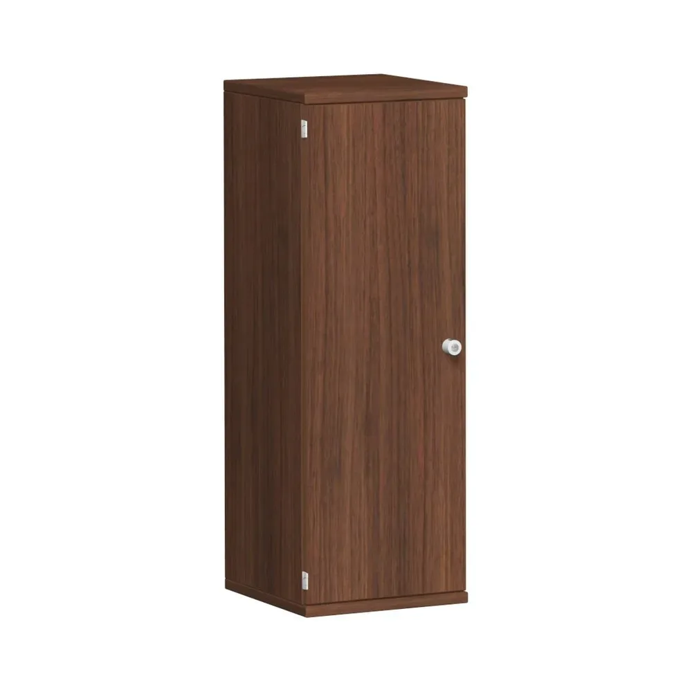 Geramöbel Büroschrank Profi, 3 OH, Breite 400 mm, Tür links, Nussbaum