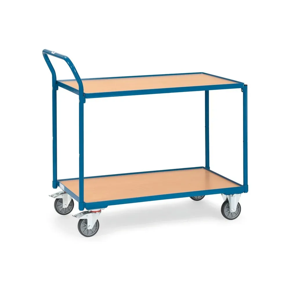 Fetra 2740 Tischwagen Stahl pulverbeschichtet Traglast (max.): 250 kg Brillantblau (RAL 5007)