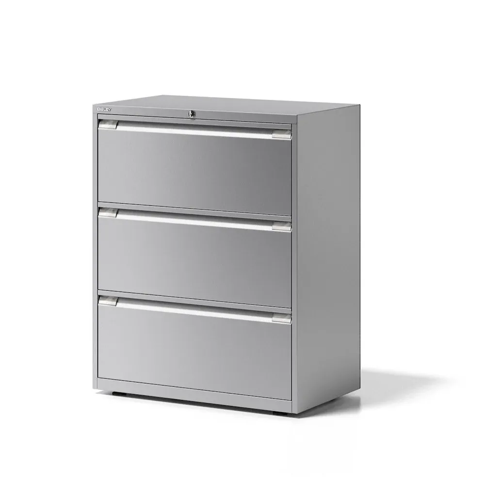 BISLEY Hängeregisterschrank Essentials, 3 Schubladen, verkehrsweiss