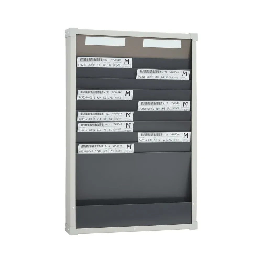 EICHNER Karten-Sortiertafel, 2 Reihen je 10 Fächer, HxB 750 x 490 mm
