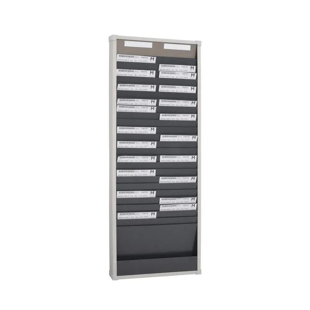 Karten-Sortiertafeln Eichner 9219 Serie, 1 ? bis 3-reihig lieferbar, 2-spaltig, H 1350 x B 490 mm
