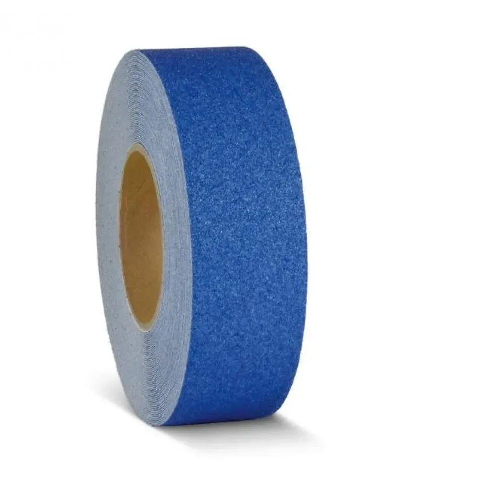 Mehlhose m2-Antirutschbelag? Warnmarkierung, Rolle, Breite 50 mm, blau