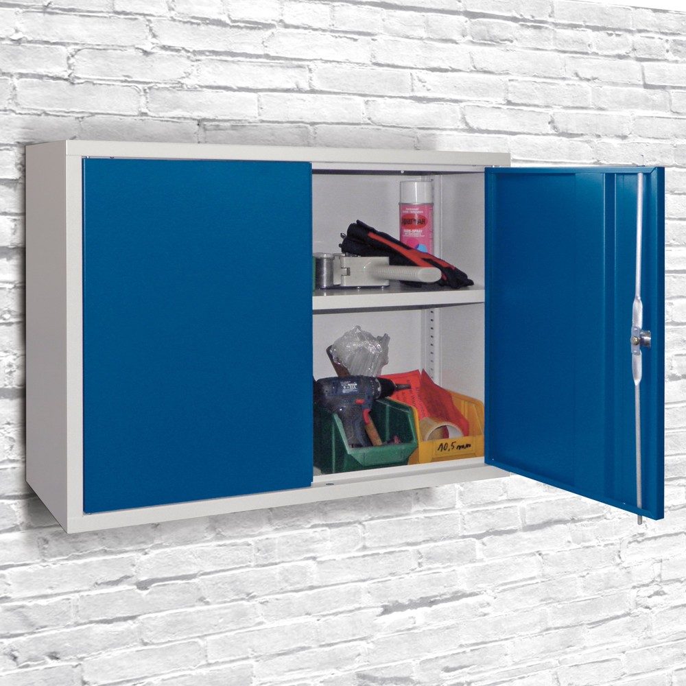 PAVOY Hängeschrank, HxBxT 600 x 800 x 300 mm, Lochrückwand, anthrazitgrau, reinweiss