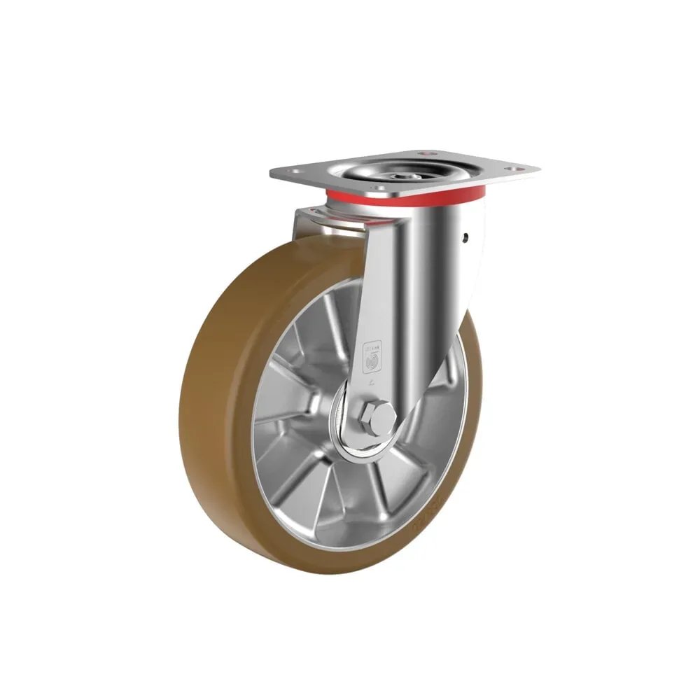 Schwerlast-Lenkrolle Wicke Topthane® PU, Ø x Breite 100 x 40 mm, Ausladung 38 mm, TK 200 kg