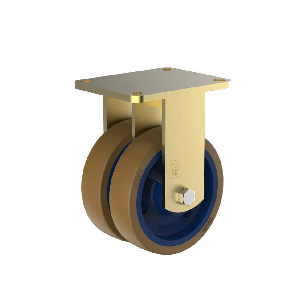 Wicke Schwerlast-Bockrolle Topthane® PU, Ø x Breite 250 x 50 mm, TK 2.200 kg
