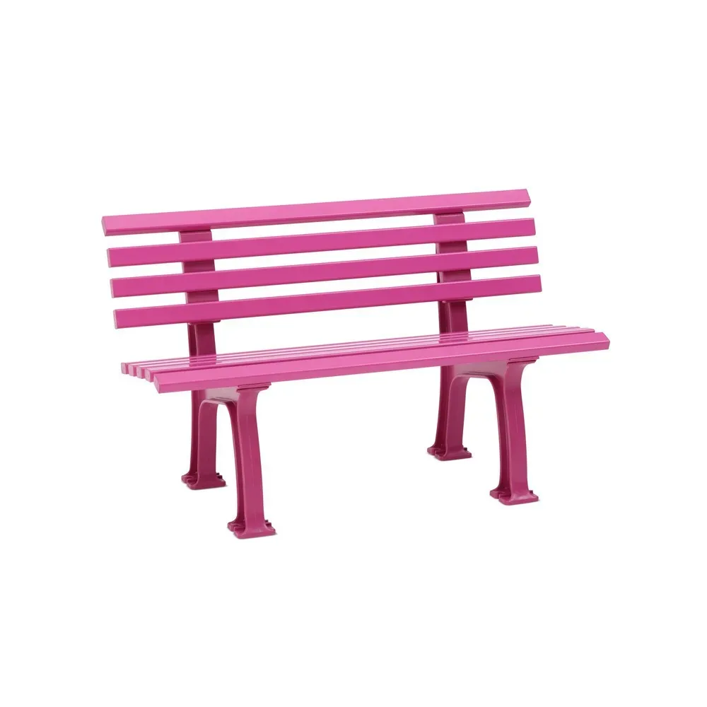 BLOME Sitzbank Bern, Länge 1.200 mm, 2-füssig, sommerflieder