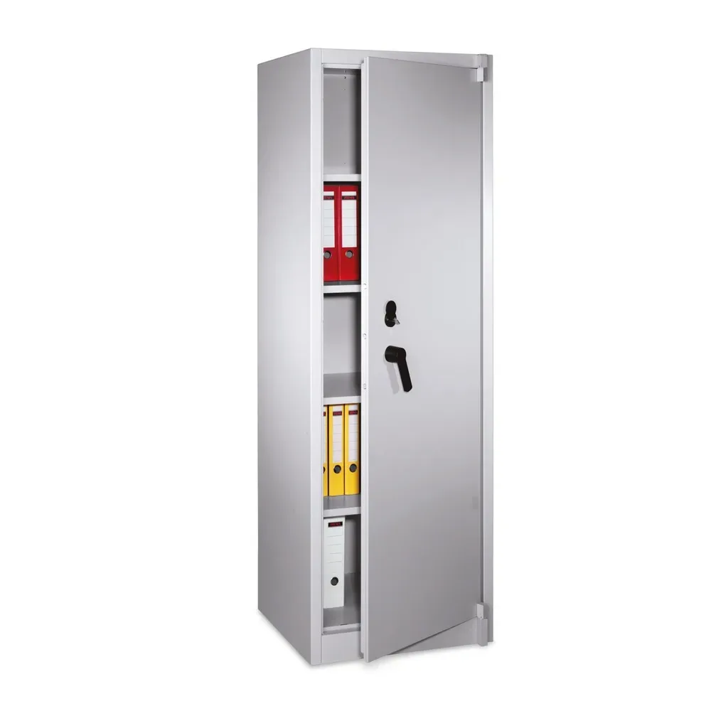 Feuerschutzschrank Certos, Höhe 1950 mm, gemäß DIN 4102, mit Schließfach, B 930 mm, schwarzgrau/lichtgrau C+P