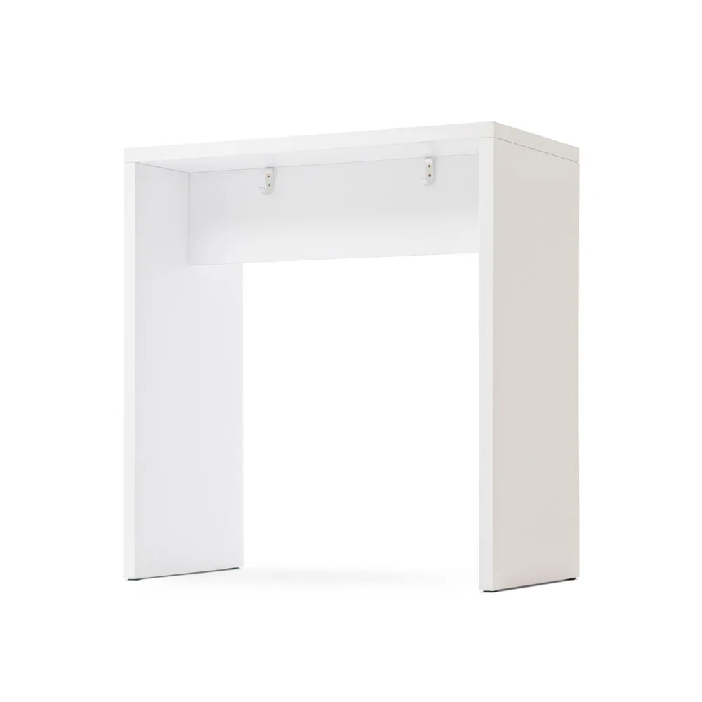 Stehtisch Office Weiss Holz 104 cm - Material: Holzwerkstoff - Stehtisch