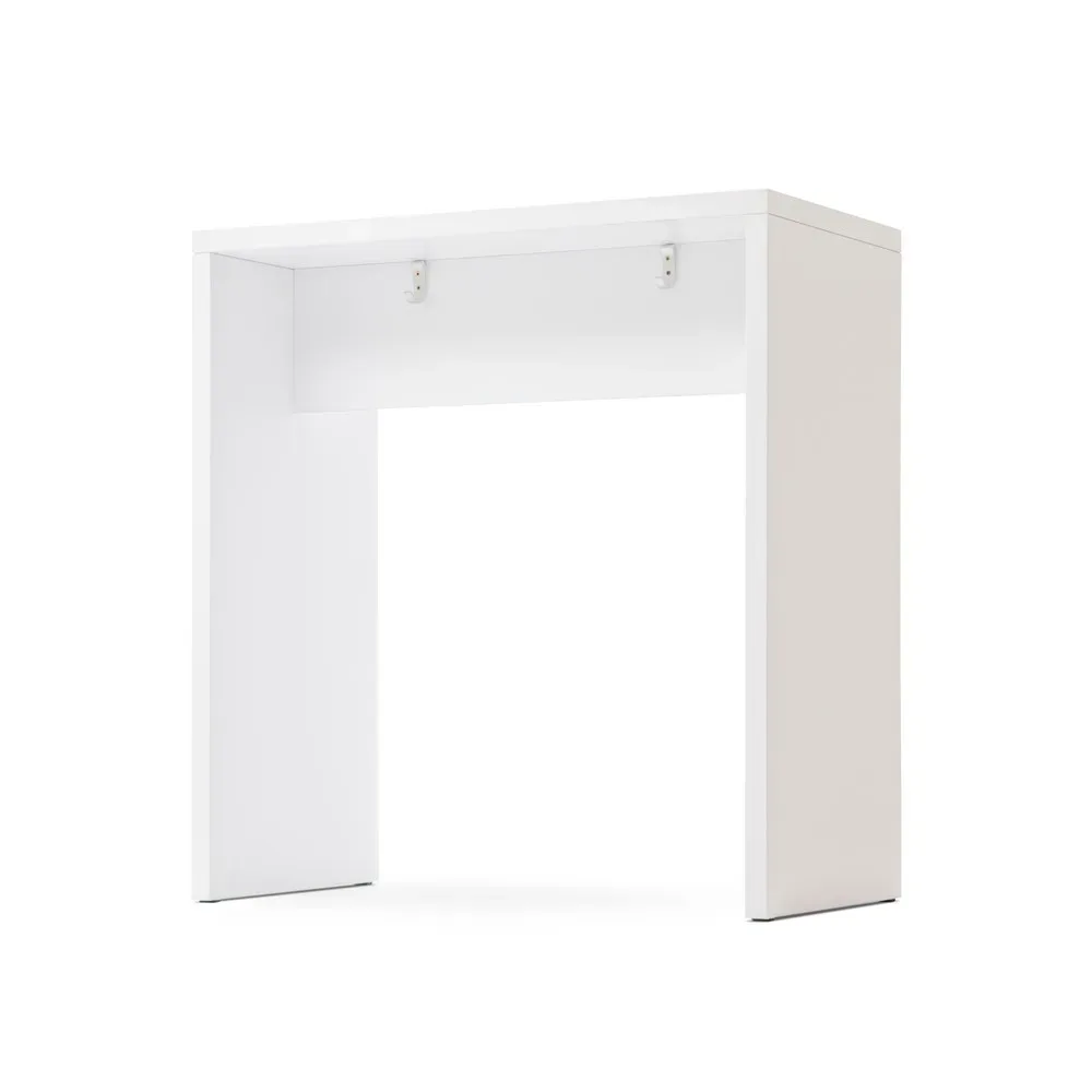 Stehtisch Office Weiss Holz 104 cm - Material: Holzwerkstoff - Stehtisch