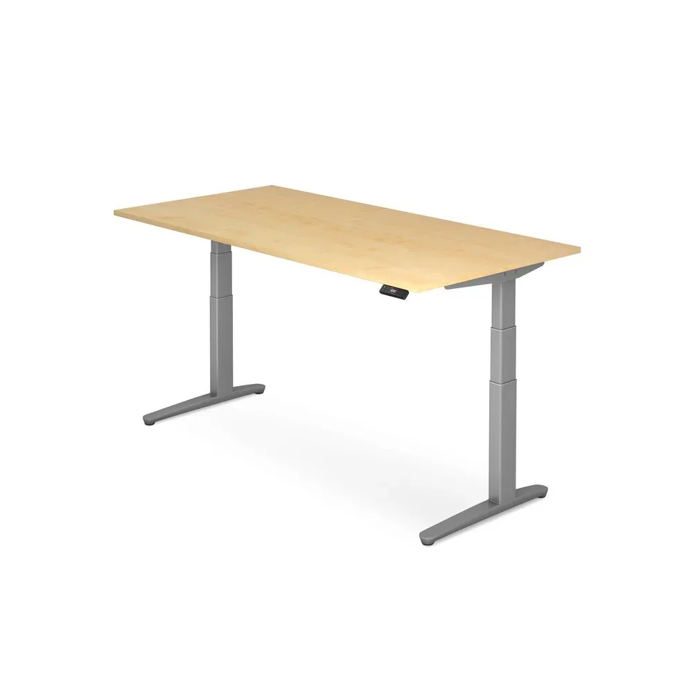 Schreibtisch Office Holz 160 cm Höhenverstellbar (manuell) - Farbe: Ahorn Dekor - Material: Holzwerkstoff - Schreibtisch