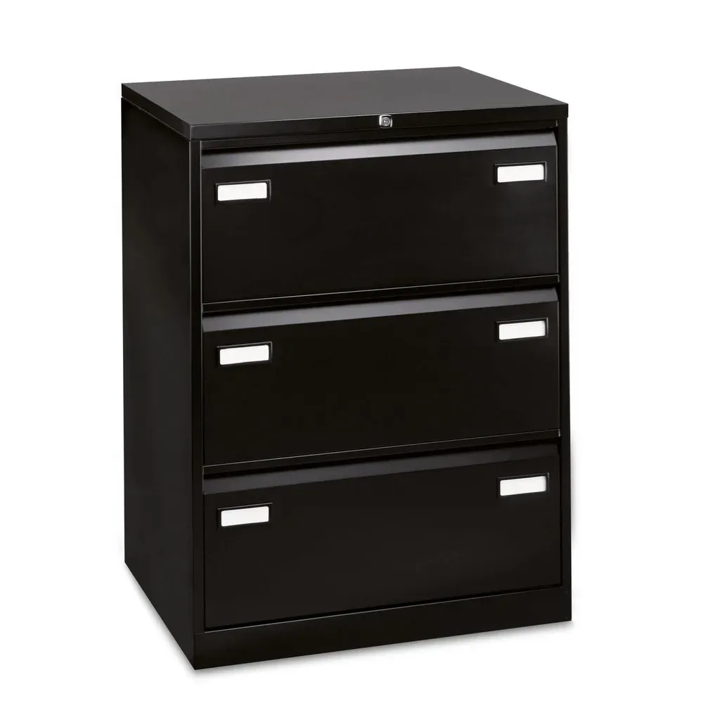 Hängeregistraturschrank, 2-bahnig, 3 Schübe, DIN A4, weißaluminium BISLEY