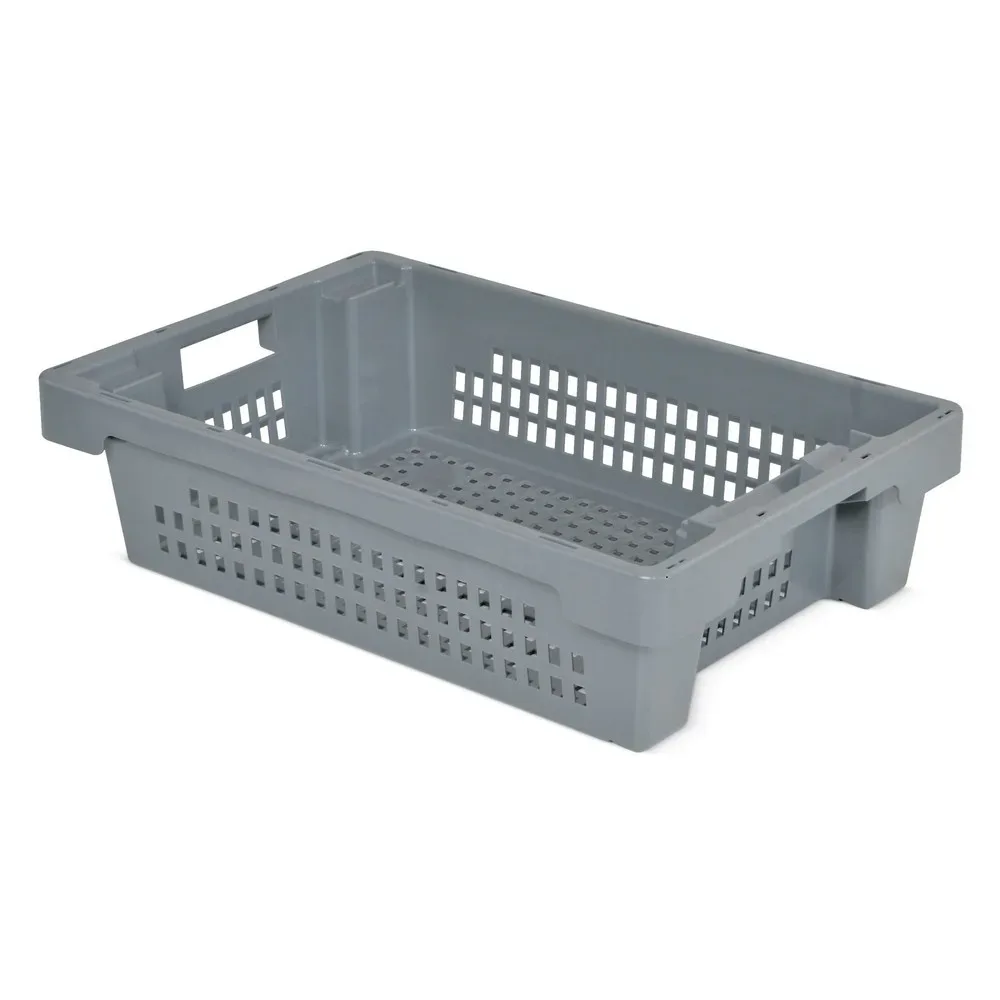 Eurobox, Wände + Boden durchbrochen, 25 Liter, grau
