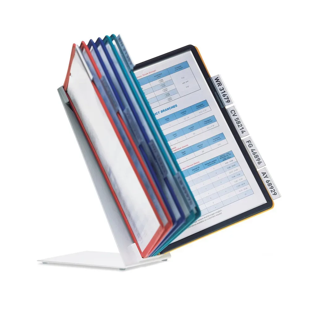 DURABLE Displaysystem VARIO Table 20 569900 farbig, mit 20 Sichttafeln A4