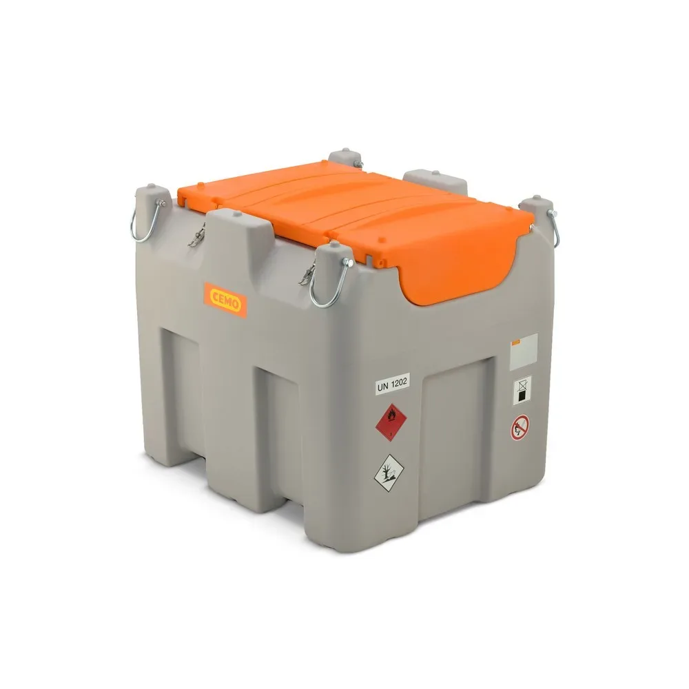 Mobile Tankstelle CEMO Basic Elektropumpe Bipump 12 V, Dieseltank 980 l, B 1270 x T 1070 x H 1120 mm