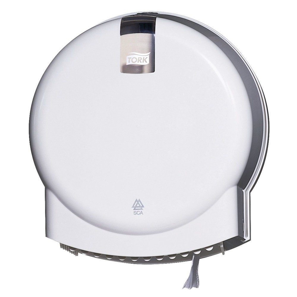 Tork Spender für Mini Jumbo Toilettenpapier Weiss T2, Geschlossen, Elevation Linie, 555500
