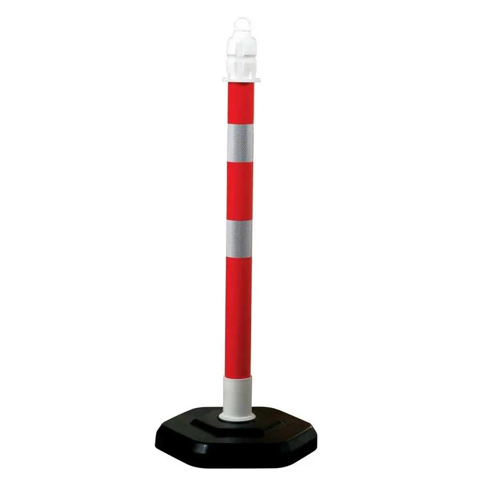 Ketten-Warnständer, Ø 63 mm, rot/retroreflektierend, 2 Stk/VE