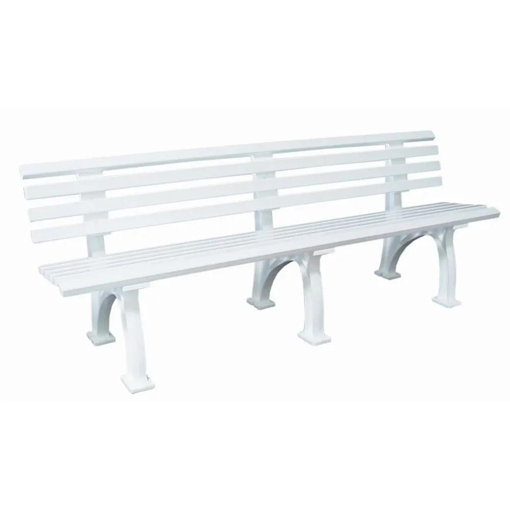 Gartenbank, 4-Sitzer, L 2000 mm, weiss