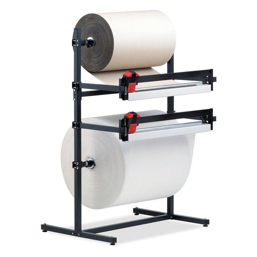 Rocholz Doppel-Schneidständer, mit zwei Schneideinheiten, Rollengewicht max. 130 kg, Schnittbreite 1250 mm