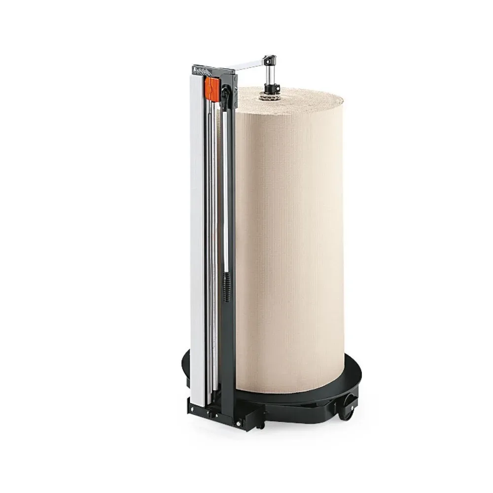 Rocholz Schneidständer senkrecht, für schwere Rollen, Rollengewicht max. 200 kg, Rollen-Ø max. 800 mm, Schnittbreite 1250 mm