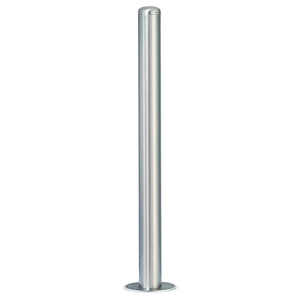 URBANUS Edelstahl-Sperrpfosten, Rundrohr Ø 76 mm mit Rundkopf, zum Aufdübeln