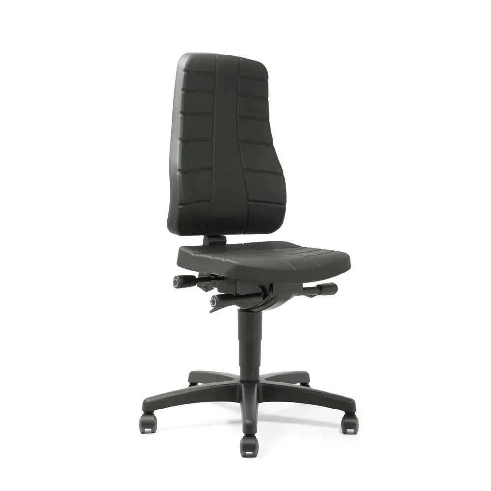 Drehstuhl All-in-One 9643, PU-Schaumpolster, schwarz