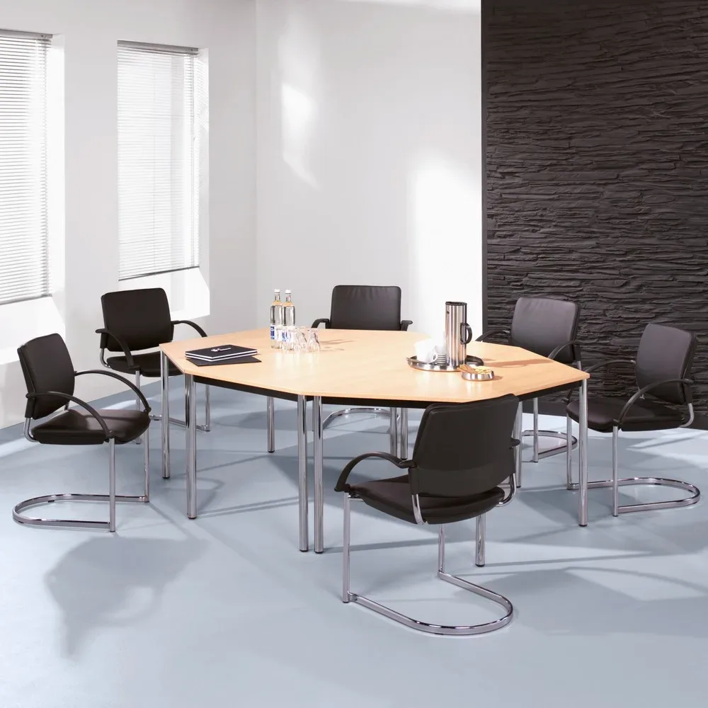 Besprechungstisch Office Braun Holz 160 cm - Farbe: buche - Material: Holzwerkstoff - Besprechungstisch